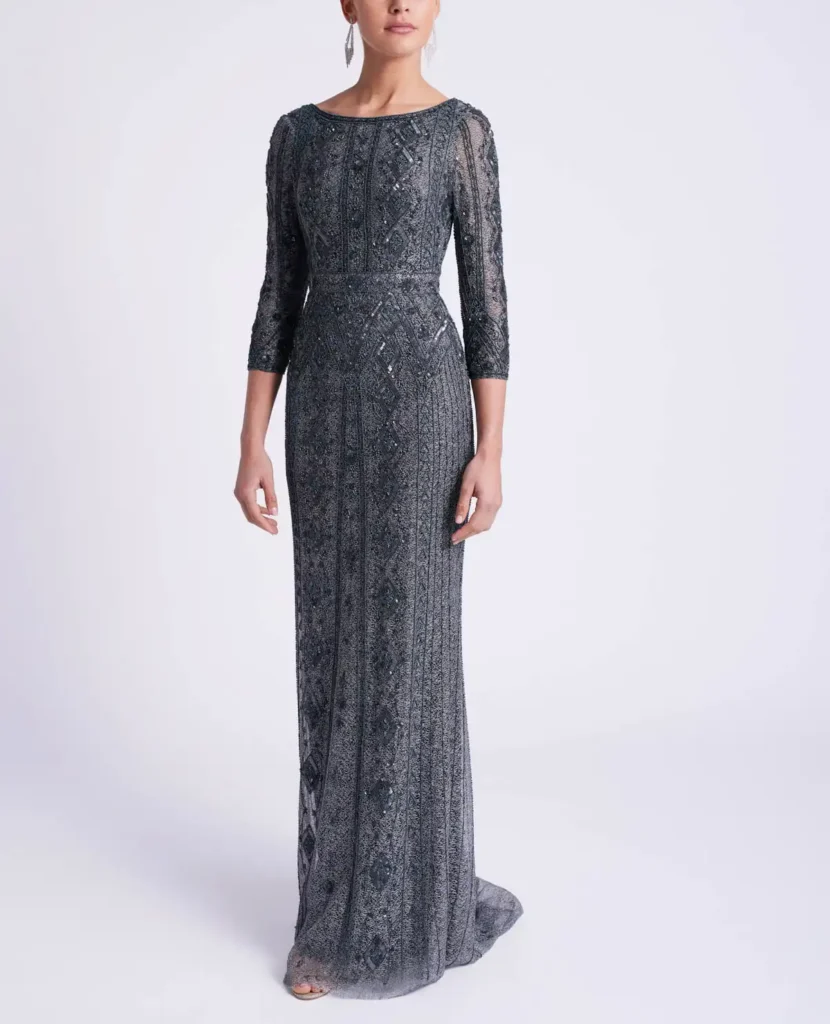 Spoločenské šaty v úzkom elegantnom strihu