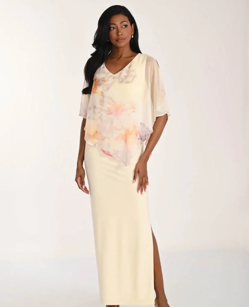 Spoločenské šaty v krémovo-ružovej farbe