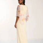 Spoločenské šaty v krémovo-ružovej farbe